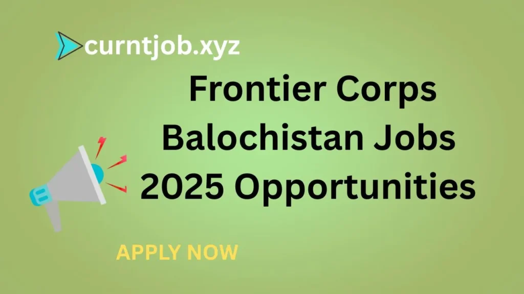 Frontier Corps Balochistan Jobs